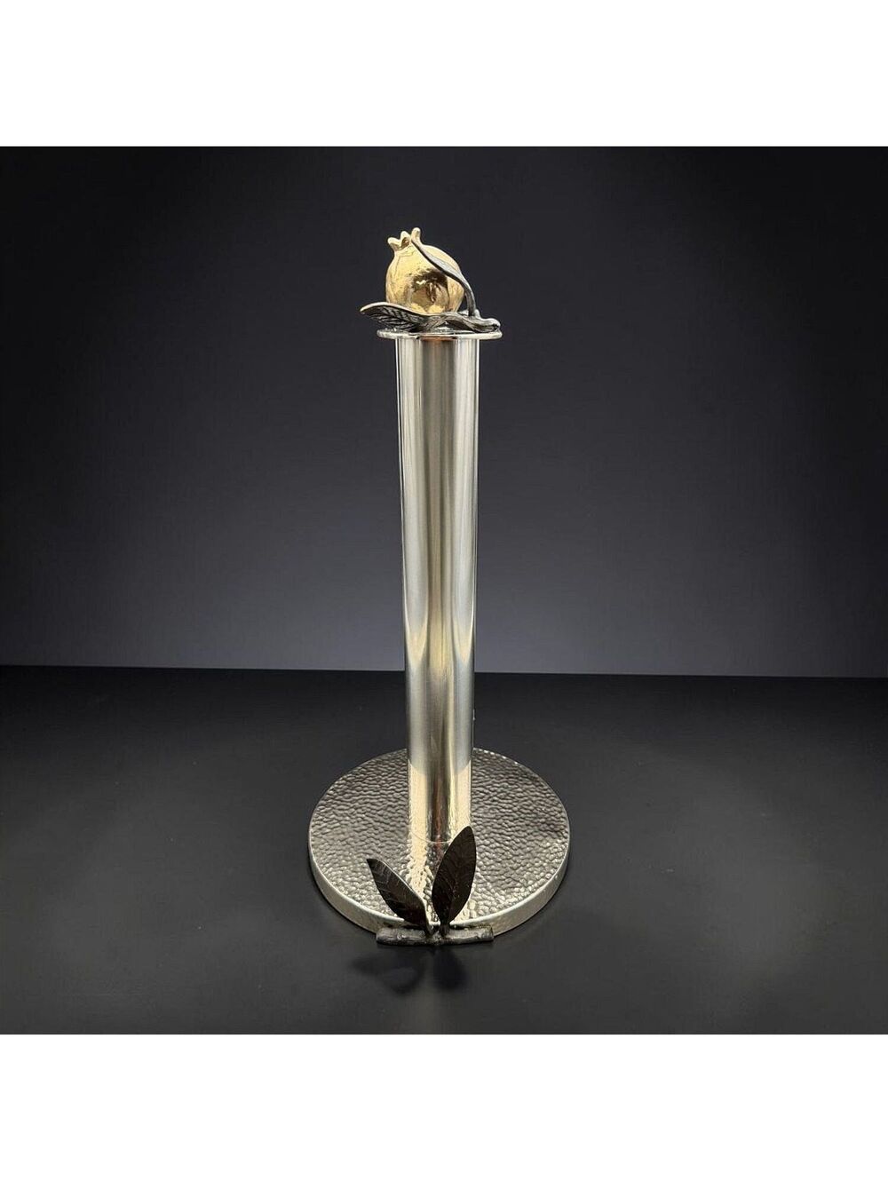 Michael Aram Pomegranate Paper Towel Holder  Signed - Preowned, good condition